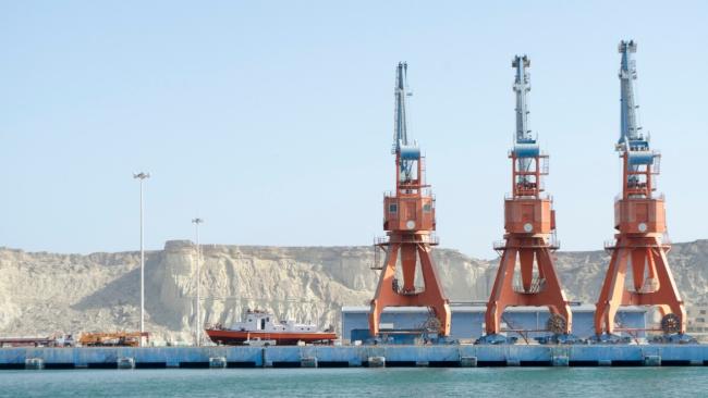 Image of Photo of Gwadar port in Balochistan province, Pakistan, one of the main projects of the China Pakistan economic corridor